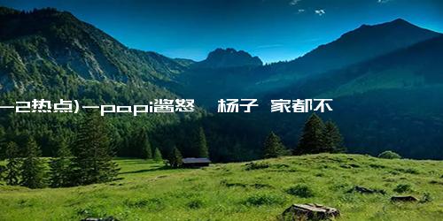 (12-2热点)-papi酱怒怼杨子 家都不回你在托举什么 反问就只是钱吗？